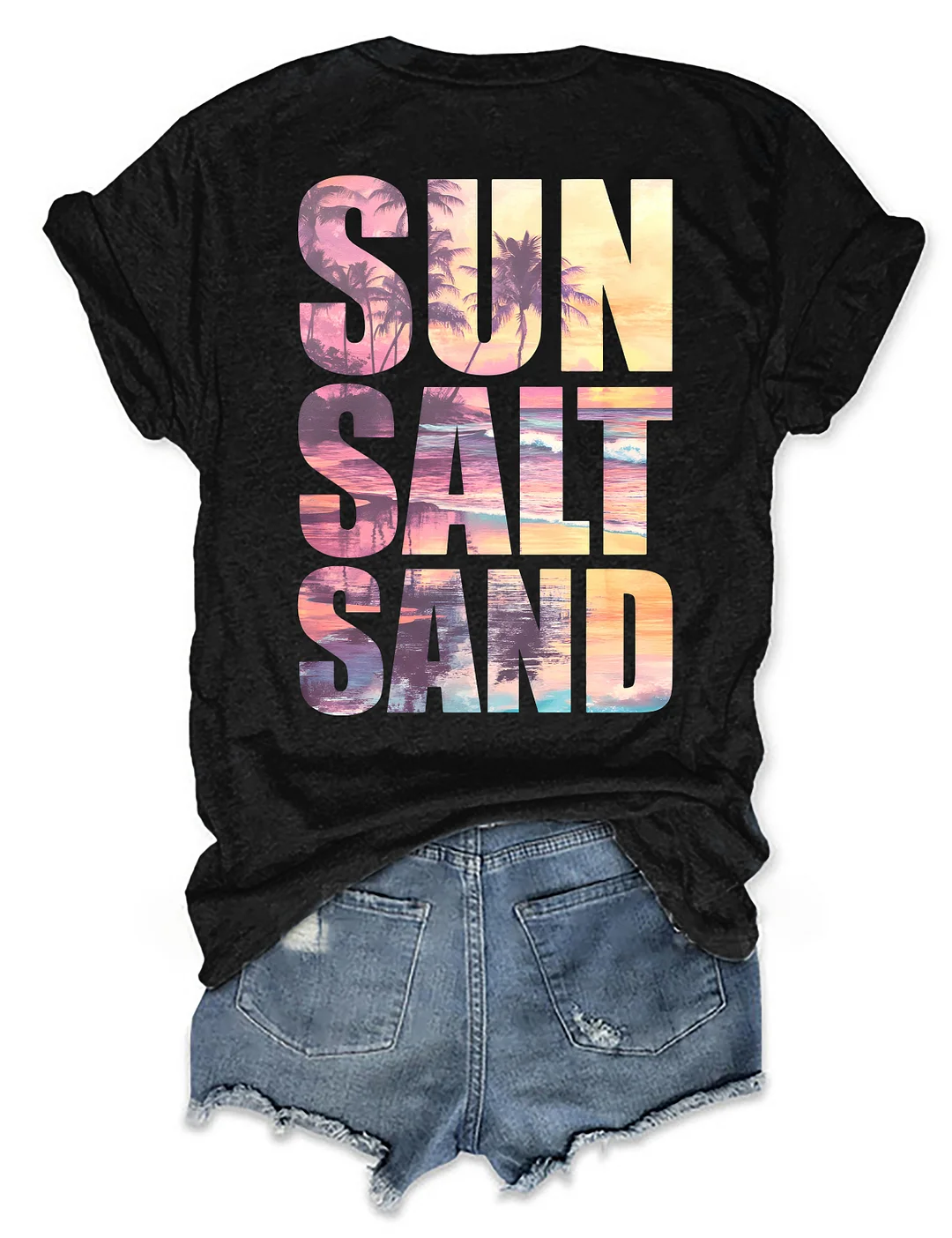 Retro Summer Sun Salt Sand T-shirt