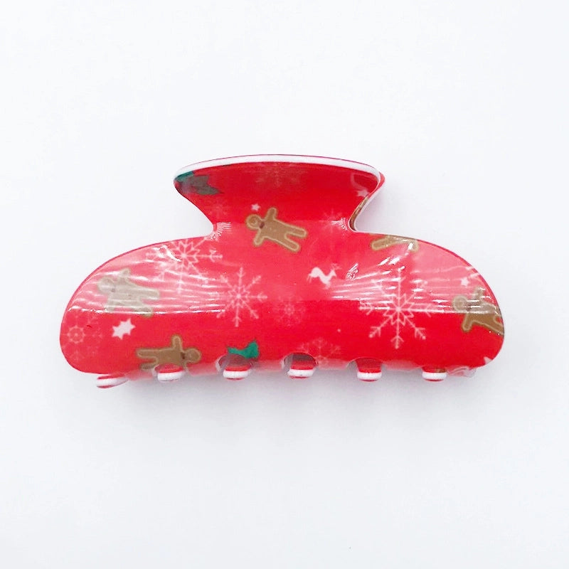 Women’s Minimalist Classic Style Snowflake Plastic Resin Hair Claws