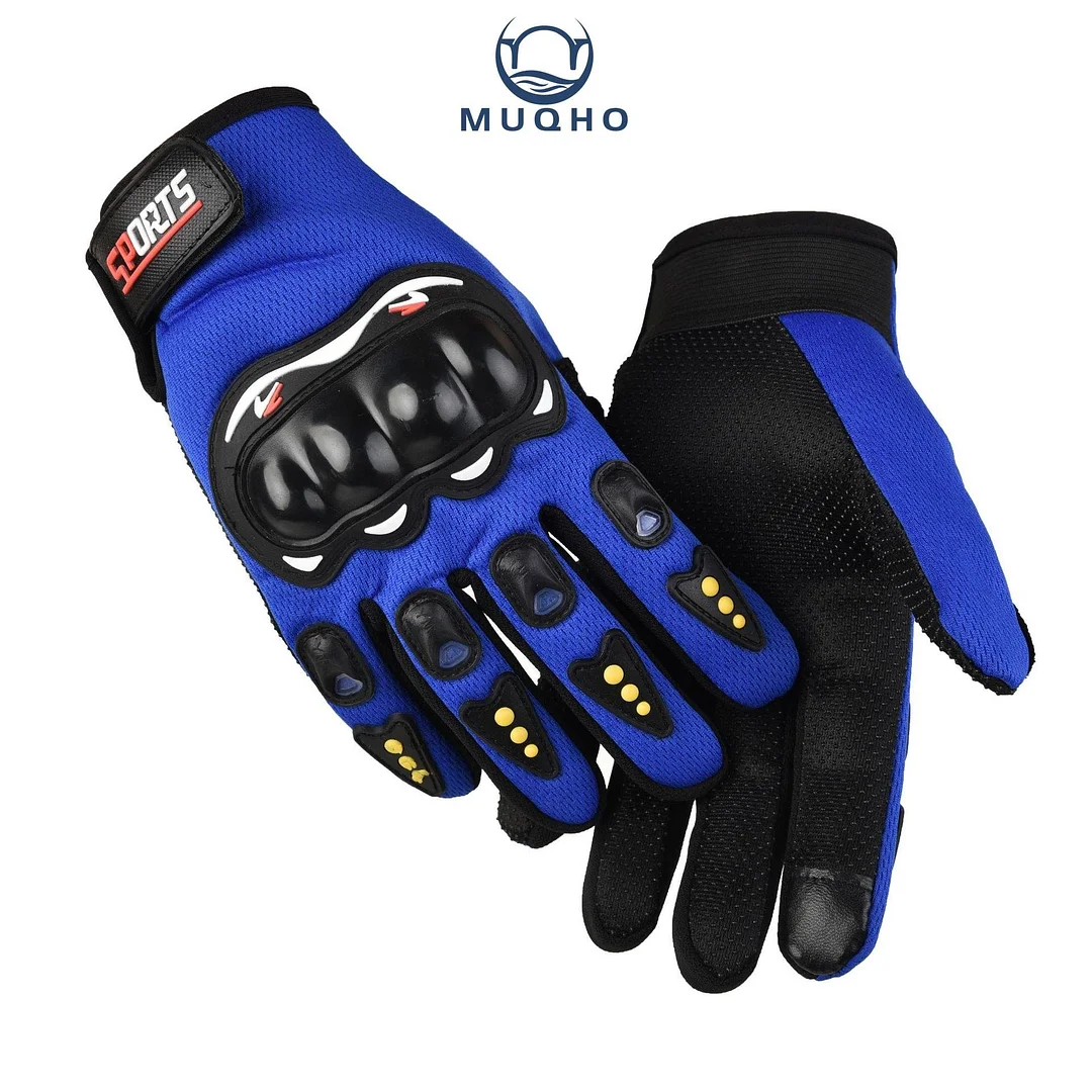 Motorcycle gloves with protectors, touchable phone finger gloves, motocross gloves Full finger summer motorcycle gloves