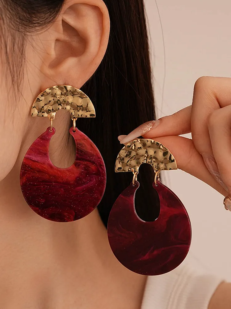 Geometric Drop Earrings