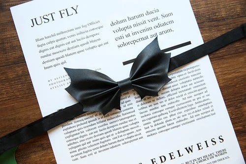 Handmade Leather Bow Tie Batman Bridegroom Halloween