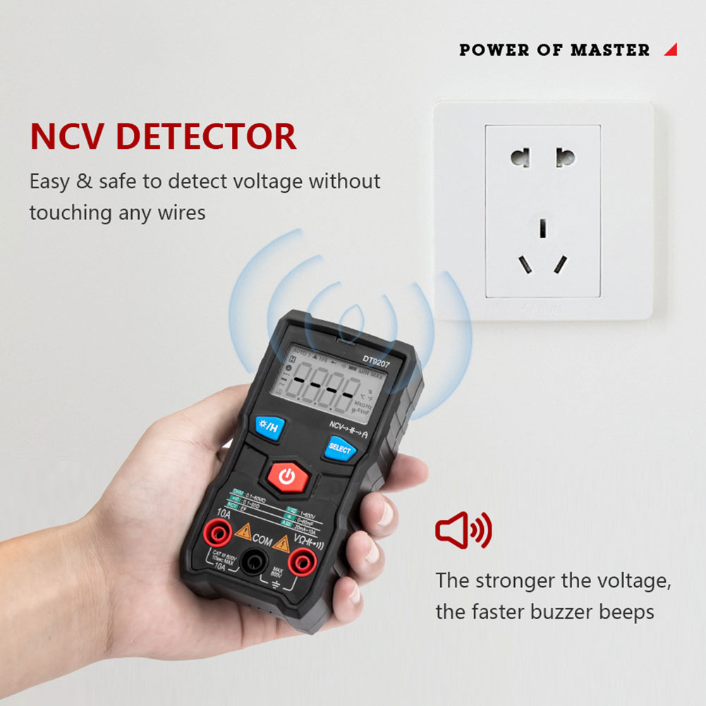 6000 Counts Digital Multimeter Auto Range DC AC Voltage Current NCV Tester от Cesdeals WW