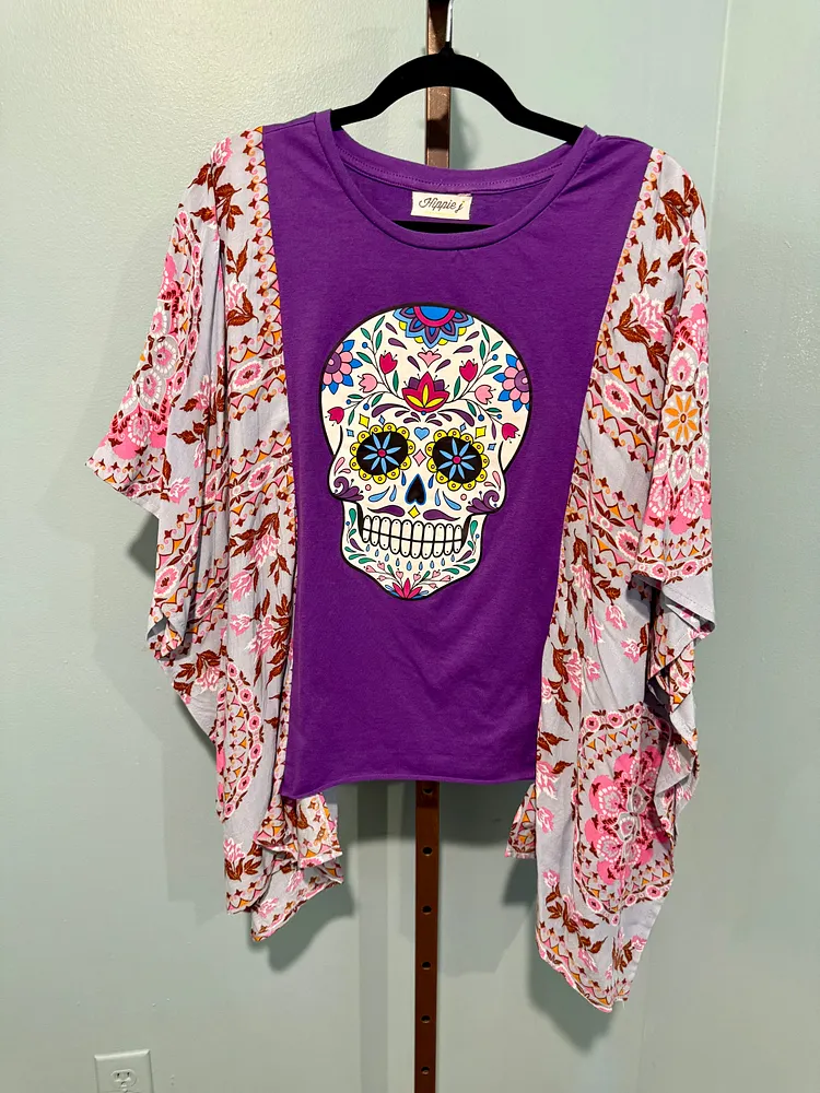 Roper Tee Skull Purple
