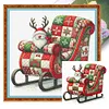 Christmas Sleigh-11CT Stamped Cross Stitch 40*40cm/15.75*15.75in tapestrymarket