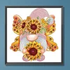 >SALE<5D DIY Partial Special Shaped Drill Diamond Painting Butterfly Gnome Kit 30x30cm