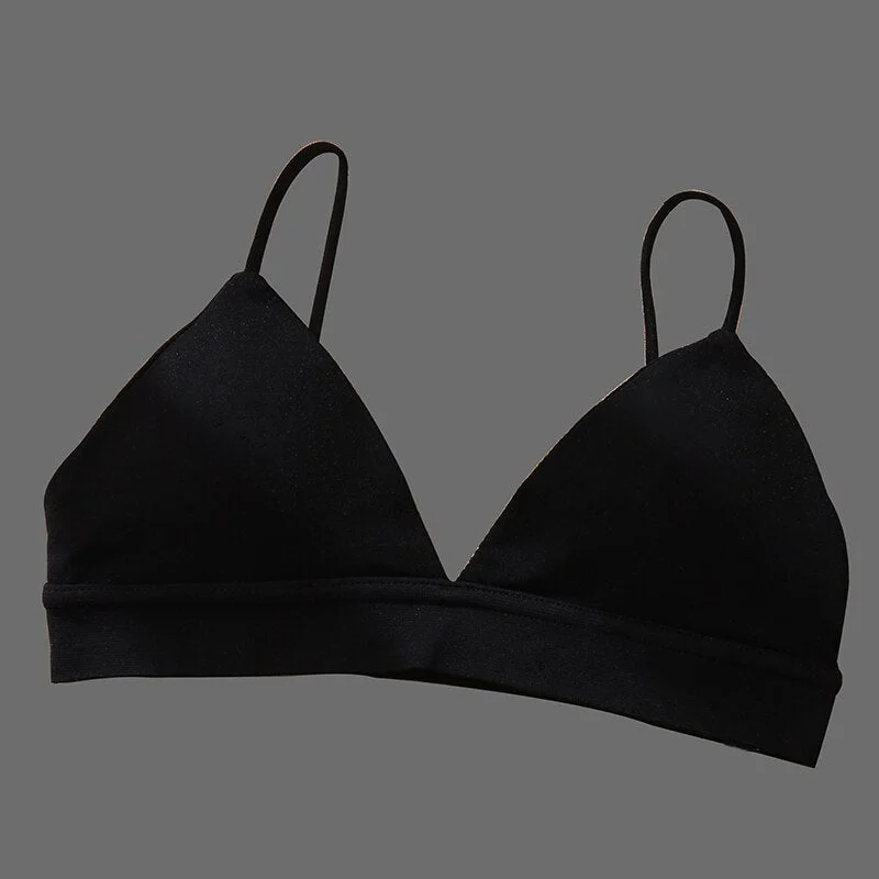 Women Wirefree Tank Top Intimates Sexy Crop Top Lingerie Seamless Push Up Brassiere Padded Female Backless Camisole for Girls