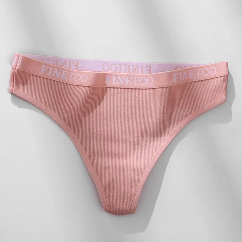 FINETOO Cotton Brazilian Panties Women M-XL Low-Rise Underwear Ladies Soft Underpants Female Panty Lingerie Cotton Panties 2021