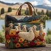 Sheep Serenity Quilted Tote Bag GFTOHD8557🔥All items are shipped in a default size of 15x14 inches.