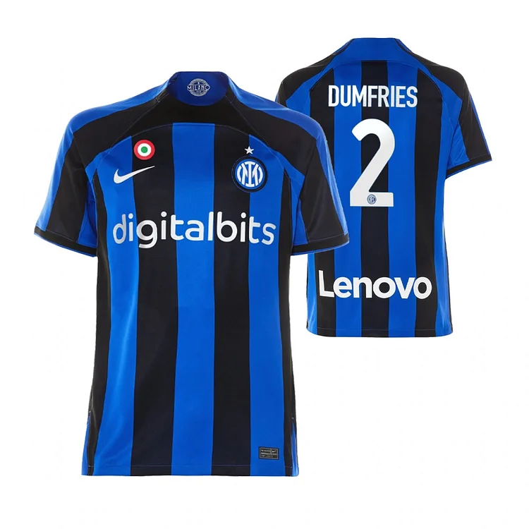 Maillot Inter Milan Denzel Dumfries 2 Domicile 2022/2023
