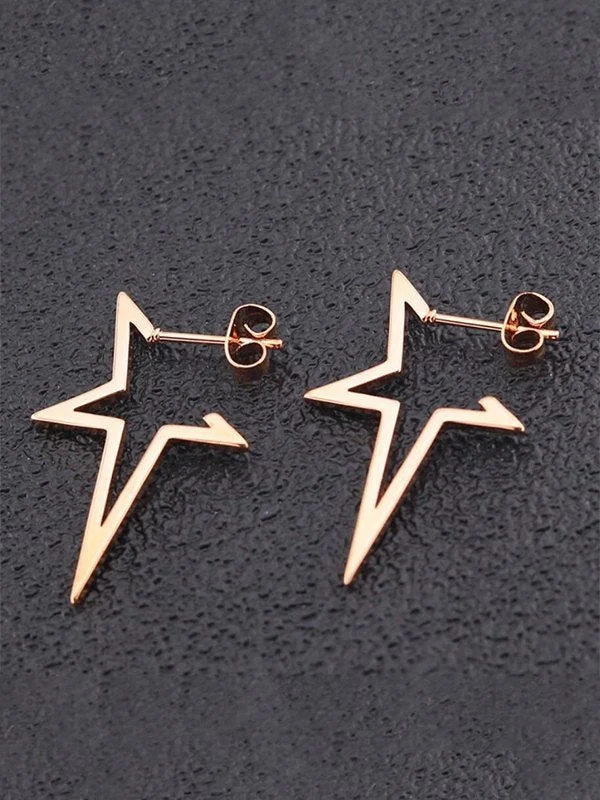 Brownm with asymmetric star pendant
