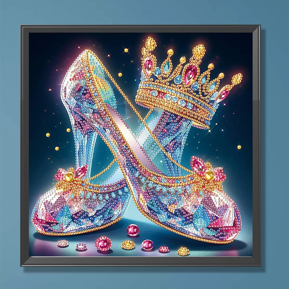 Diamond Painting - Partial Special Shaped Drill - Crystal High Heels(Canvas|30*30cm)