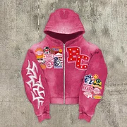 トップス Vintage Acid Design Hoodie swag oops トップス Vintage Acid Design Hoodie swag oops トップス Vintage