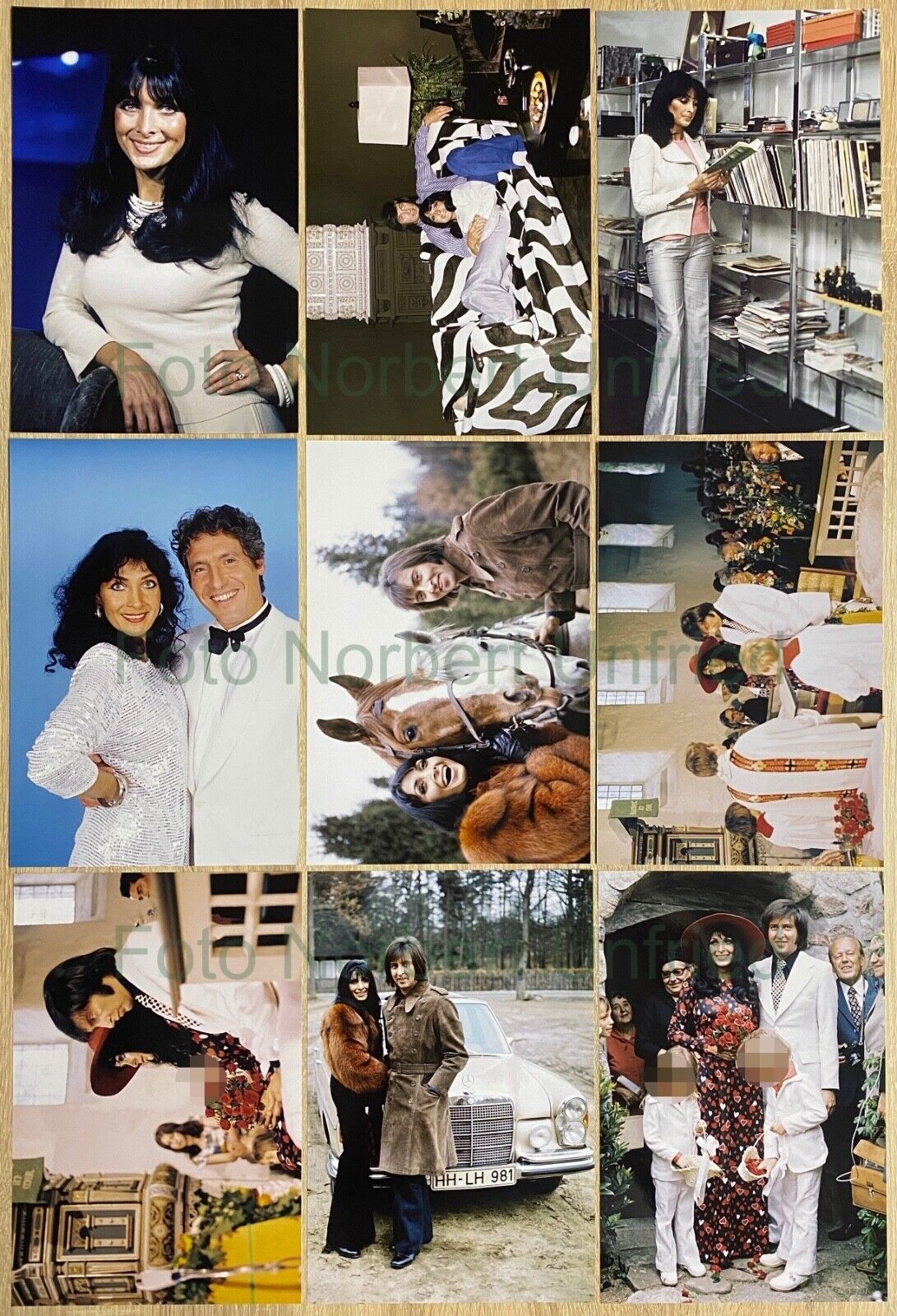 9 X Dunja Rajter - Les Humphries - Photo Poster painting & 20 X 30 CM Without Autograph (