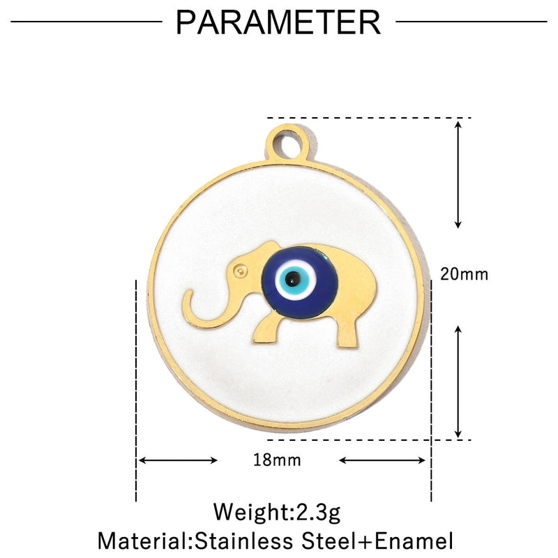 3 PCS/Package 18 * 20mm 18 * 22mm 304 Stainless Steel Geometric Heart Shape Jewelry Accessories Pendant