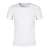White advertising shirt cultural shirt t-shirt wholesale sublimation t-shirt printing class clothes custom diy gift promotional clothes