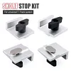 4Pcs T Track Stop Block Bi-Directional Short Stop Kit Woodworking Bench Top Jig