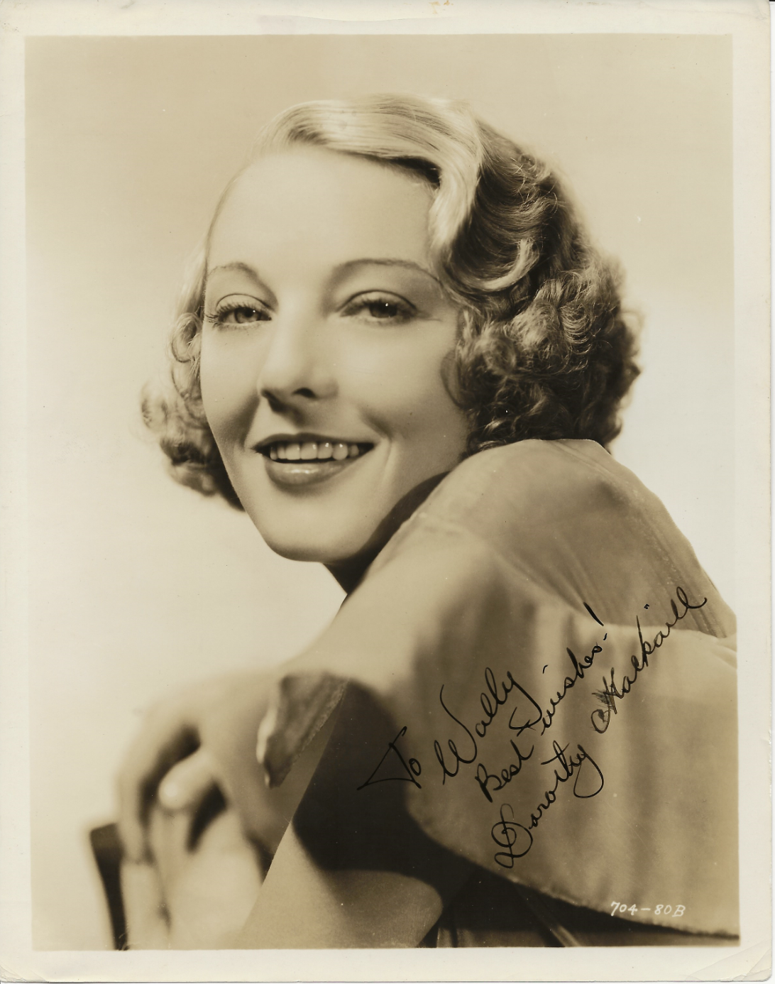 DOROTHY MACKAILL Signed Photo Poster painting SILENT FILM ACTOR 1937 Cheaters LOVE AFFAIR COA 8/