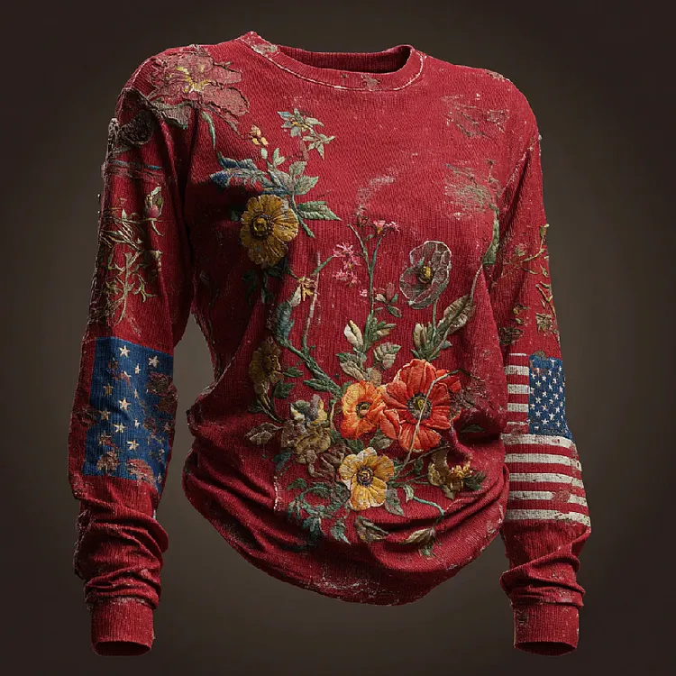 US 250th Anniversary Art Print Long-Sleeve T-Shirt