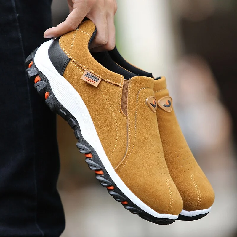 2020 Spring Summer Outdoors Loafers Sneakers For Men Shoes Breathable Flock Male Footwear Walking Comfortable Slip-On Shoes Men
