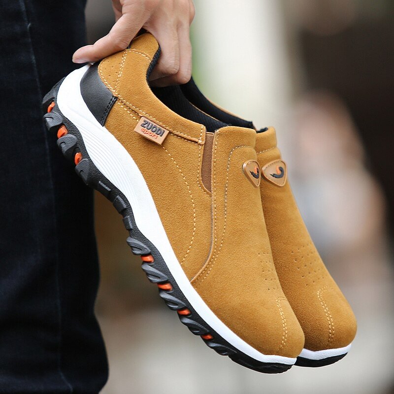 2020 Spring Summer Outdoors Loafers Sneakers For Men Shoes Breathable Flock Male Footwear Walking Comfortable Slip-On Shoes Men