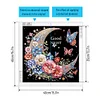 (4er Pack) Halbmond Schmetterling - speziell geformtes Diamond Painting - 30*30cm