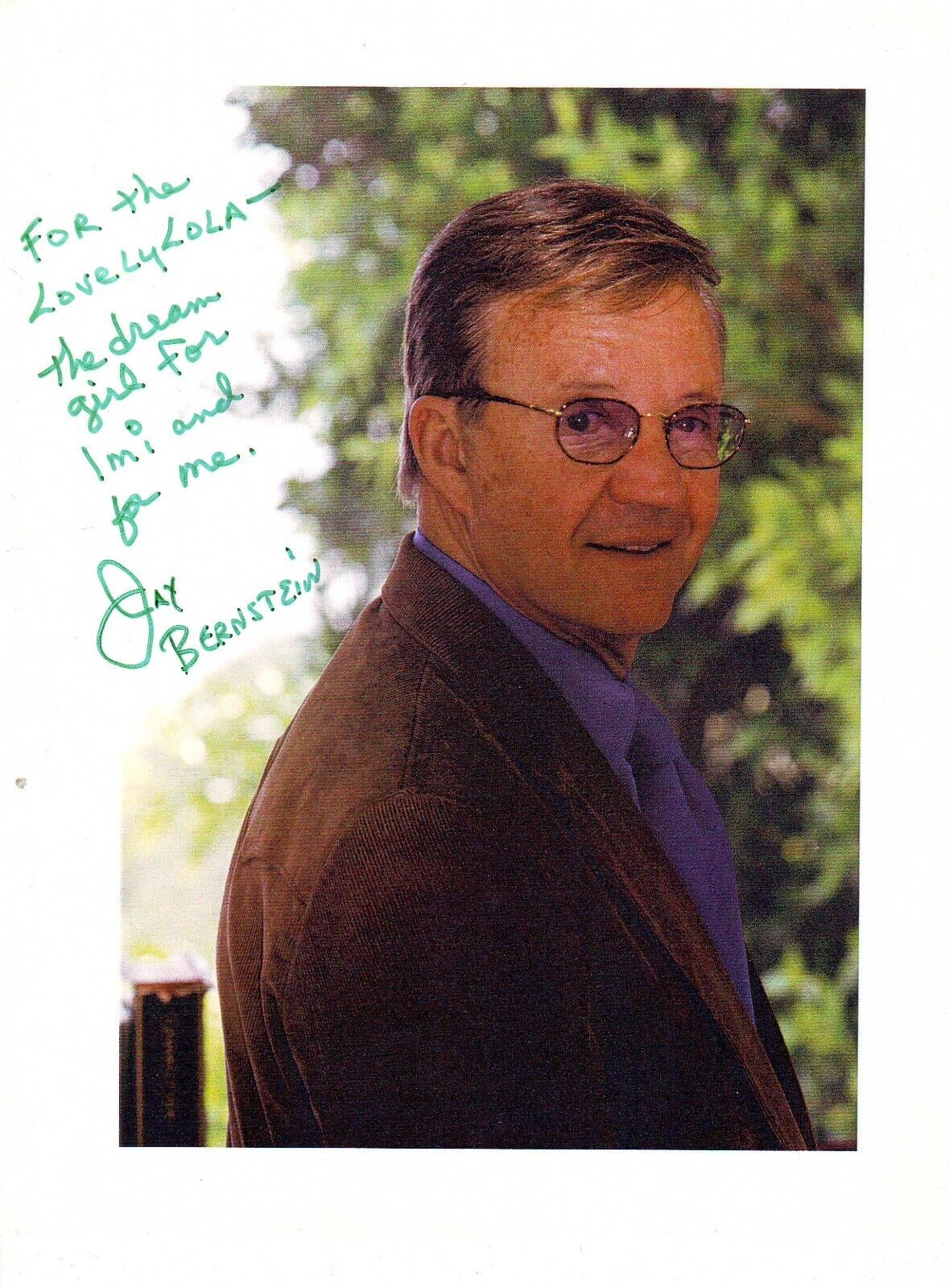 Jay Bernstein (20x25 cm) Original Autographed Photo Poster painting