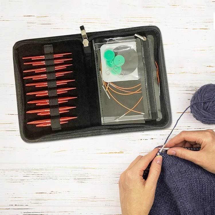 Crochet Hook Comfortable Grip Aluminium Circular Needle DIY Scarves Gloves