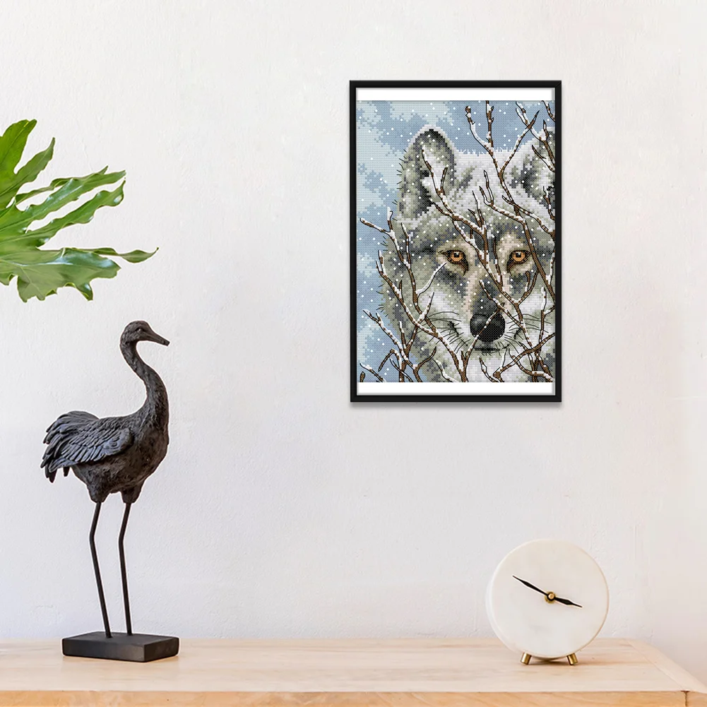 14ct Stamped Cross Stitch - Wolf(21*30cm)