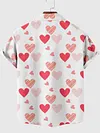 💕 Full-Print Heart-Shaped Men's Short Sleeve Shirt