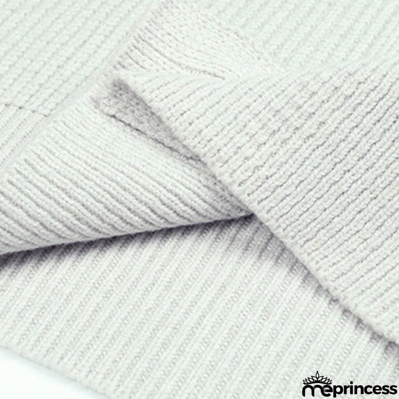 Casual Buckle Solid Color V Neck Sweaters(4 Colors)
