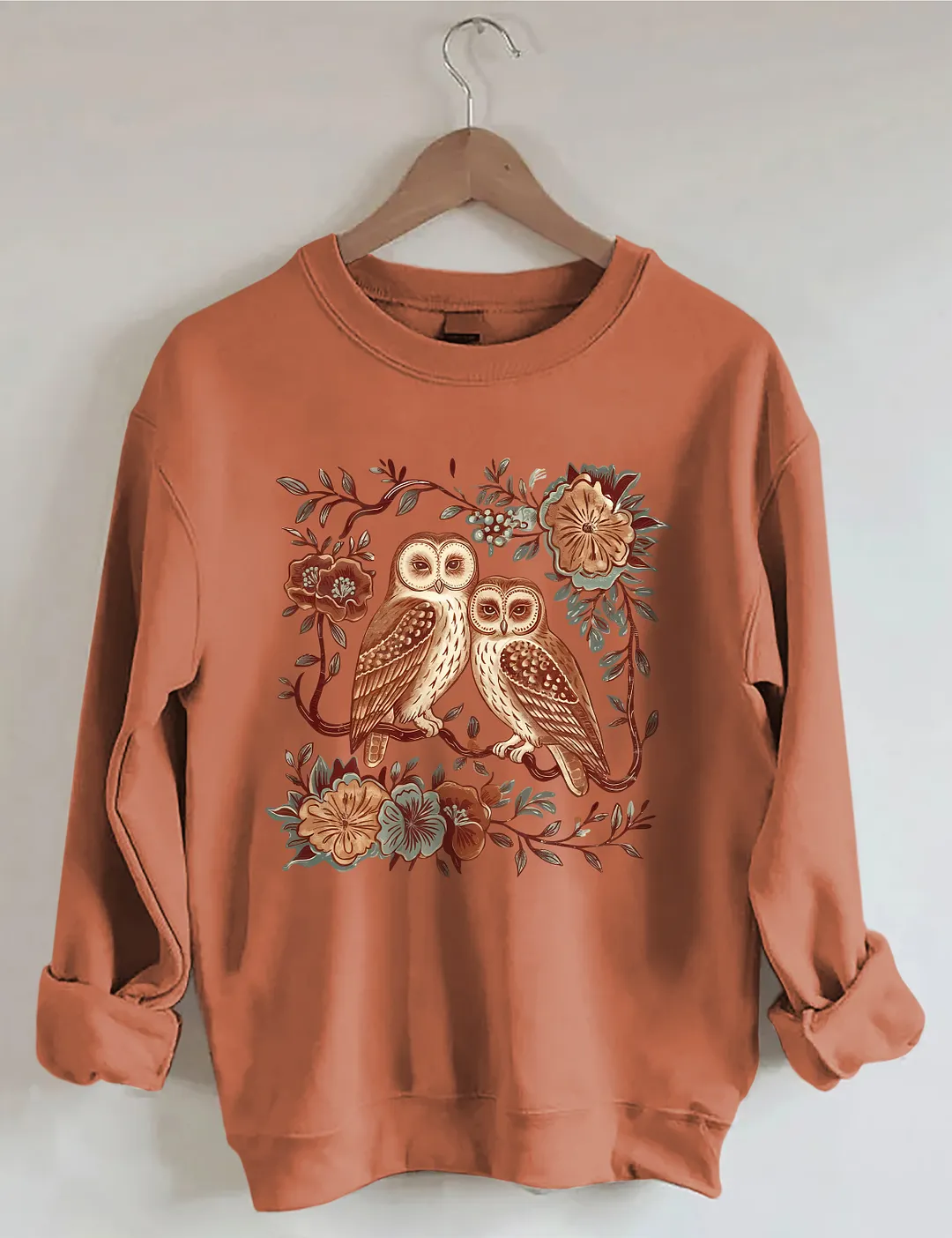 Floral & Owl Sweatshirt