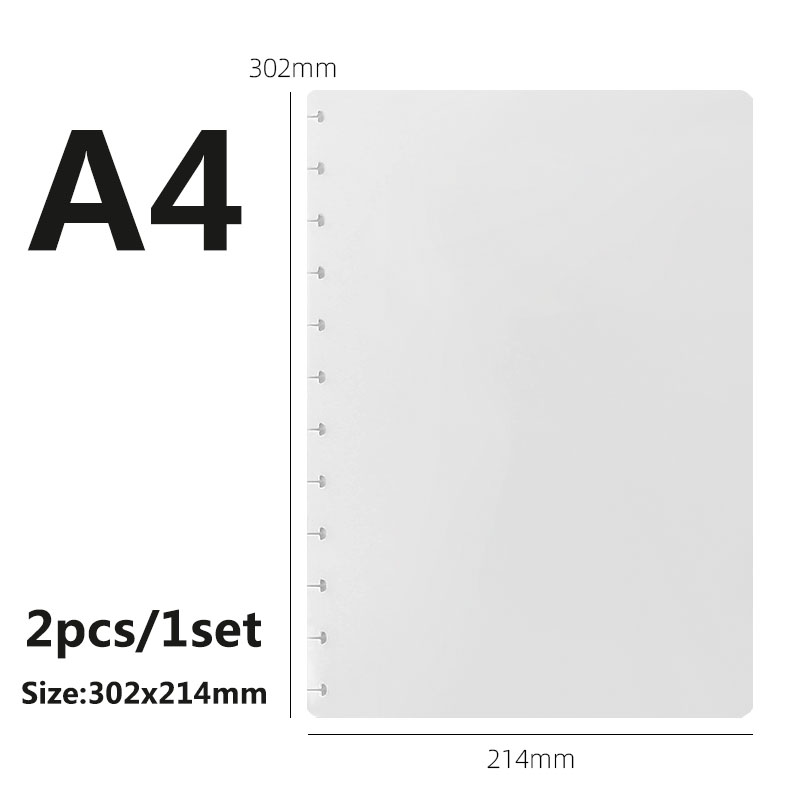 Fromthenon Loose-leaf  Notebook Discbound Cover with Rings Discs Mushroom Hole Binding Ring Binder School Office Supplies