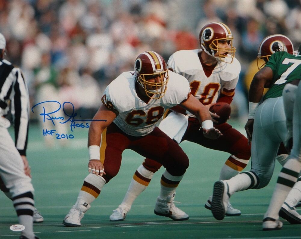 Russ Grimm Autographed 16x20 Horizontal On Field Photo Poster painting- JSA W Authenticated