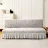 Mymmirical Jacquard Armless Sofa Bed Cover Elastic Cheap Couch Covers for Living Room Washable Removable Slipcovers Folding Settee Case