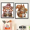 (2pcs) Four Seasons-14CT Stamped Cross Stitch 19*22cm(Bundle Sale)