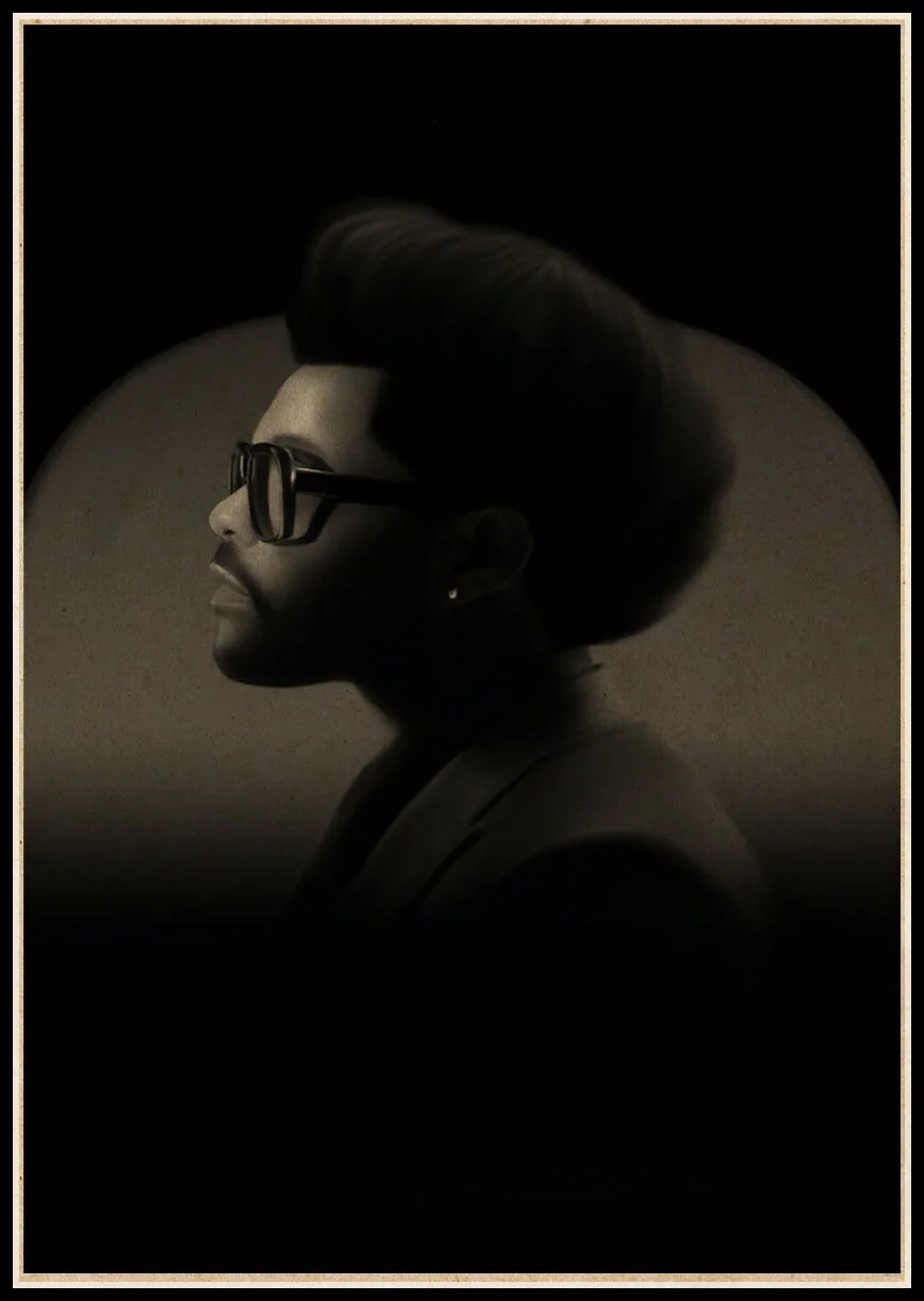 Athvotar Rapper Posters Hip Hop The Weeknd Wiken Potted Brother Quality Vintage Kraft Paper Painting Poster Living Room Wall Decor 703-1