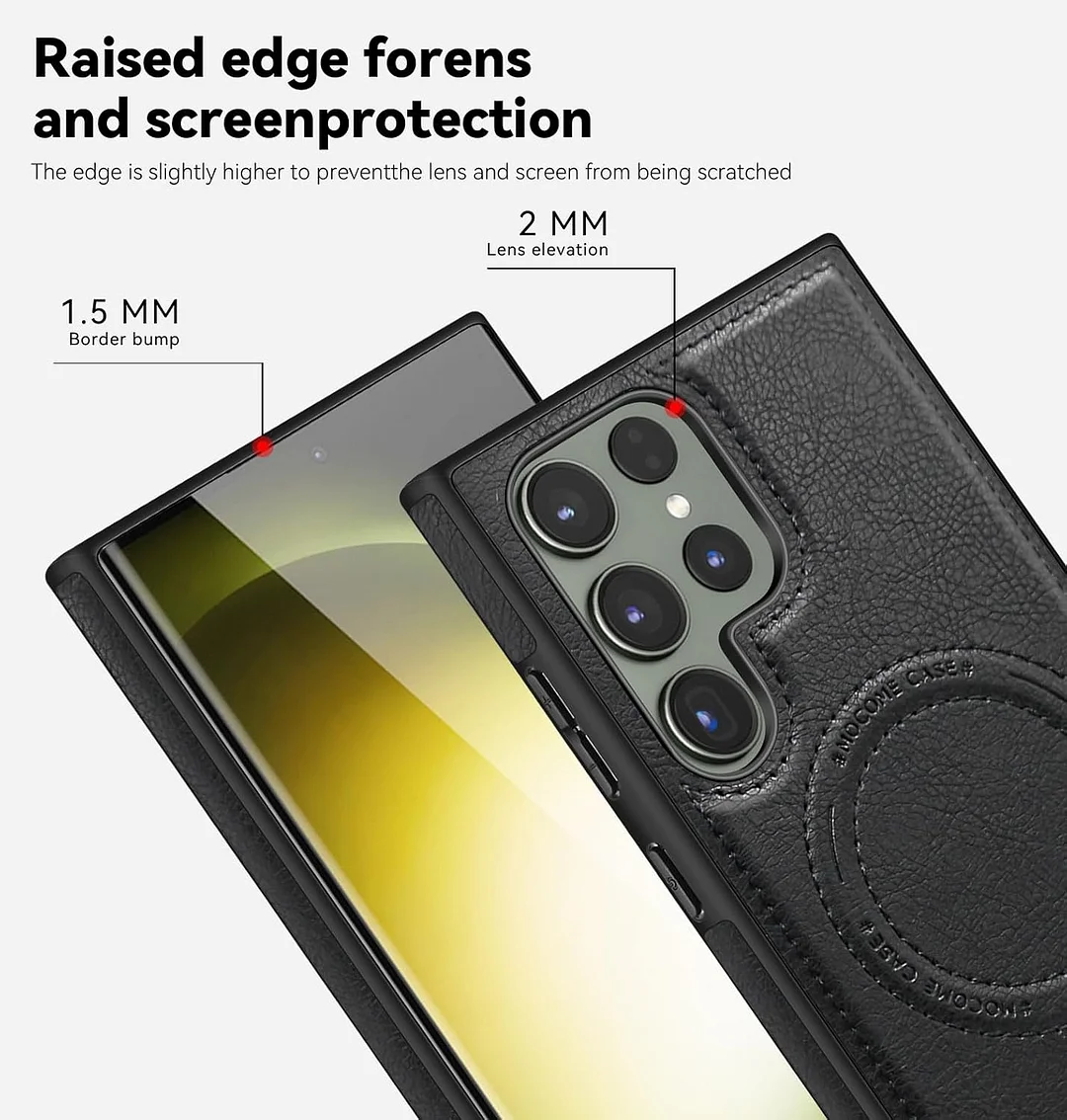 Samsung Galaxy Z Fold 6 Leather Case Magnetic Protective Case Holder Phone Case