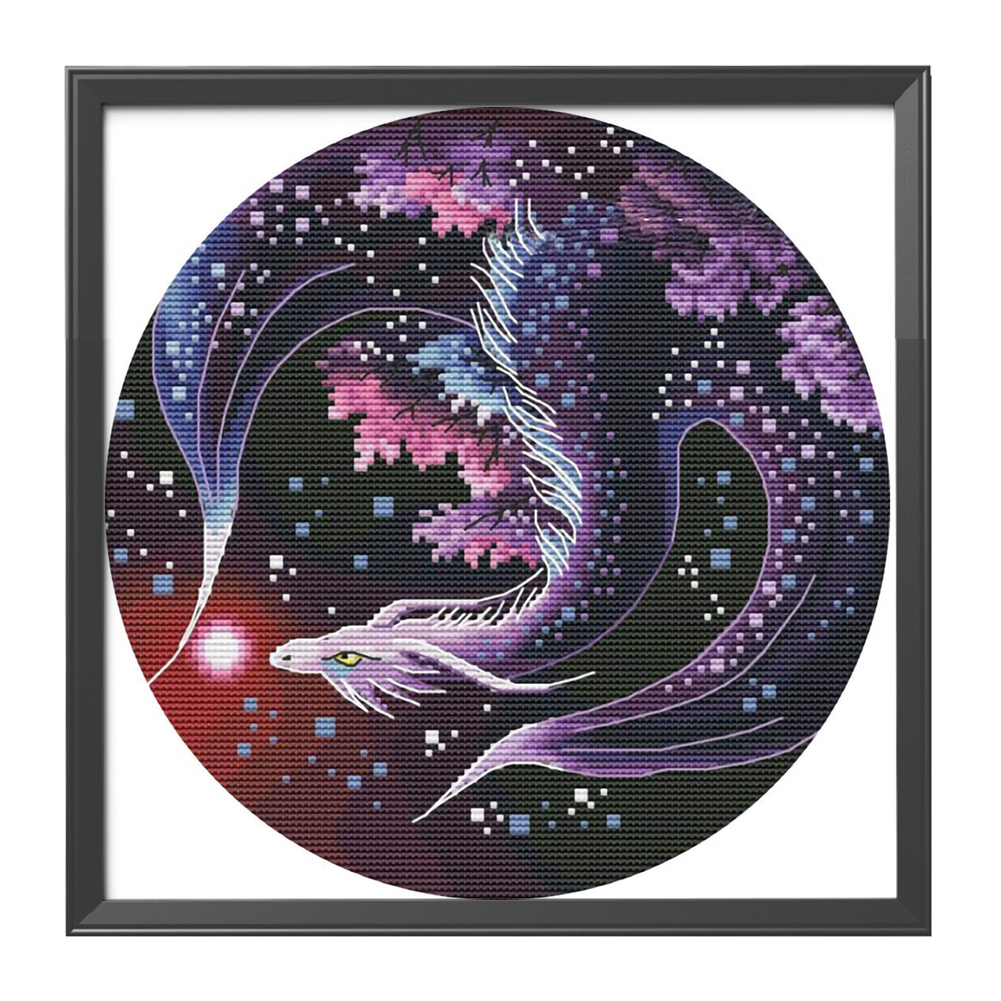 (Counted/Stamped)Color Dragon Cross Stitch Kits 50*50cm