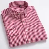 100% Cotton Men's Business Plaid Shirt