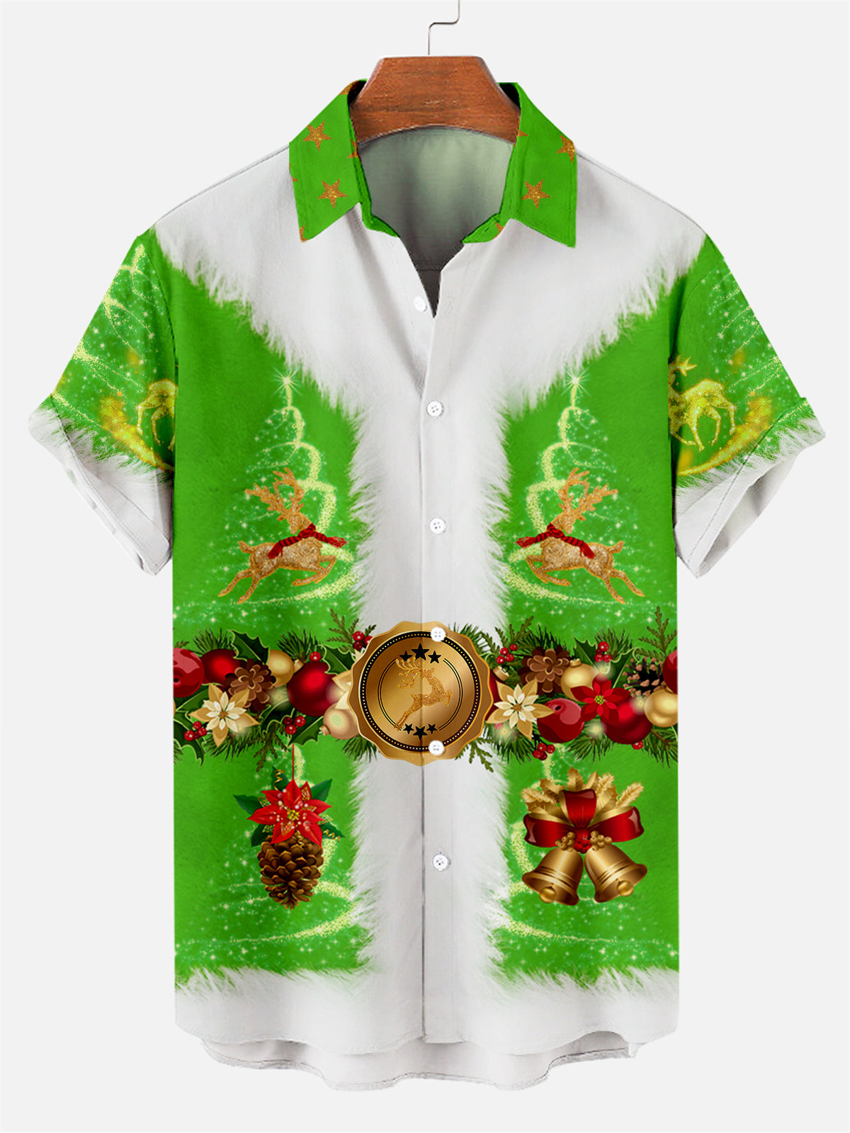 Men's Christmas Christmas Father Tops Creative Design Tops PLUSCLOTHESMAN