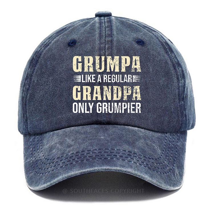 Grumpa Like A Regular Grandpa Only Grumpier Hat
