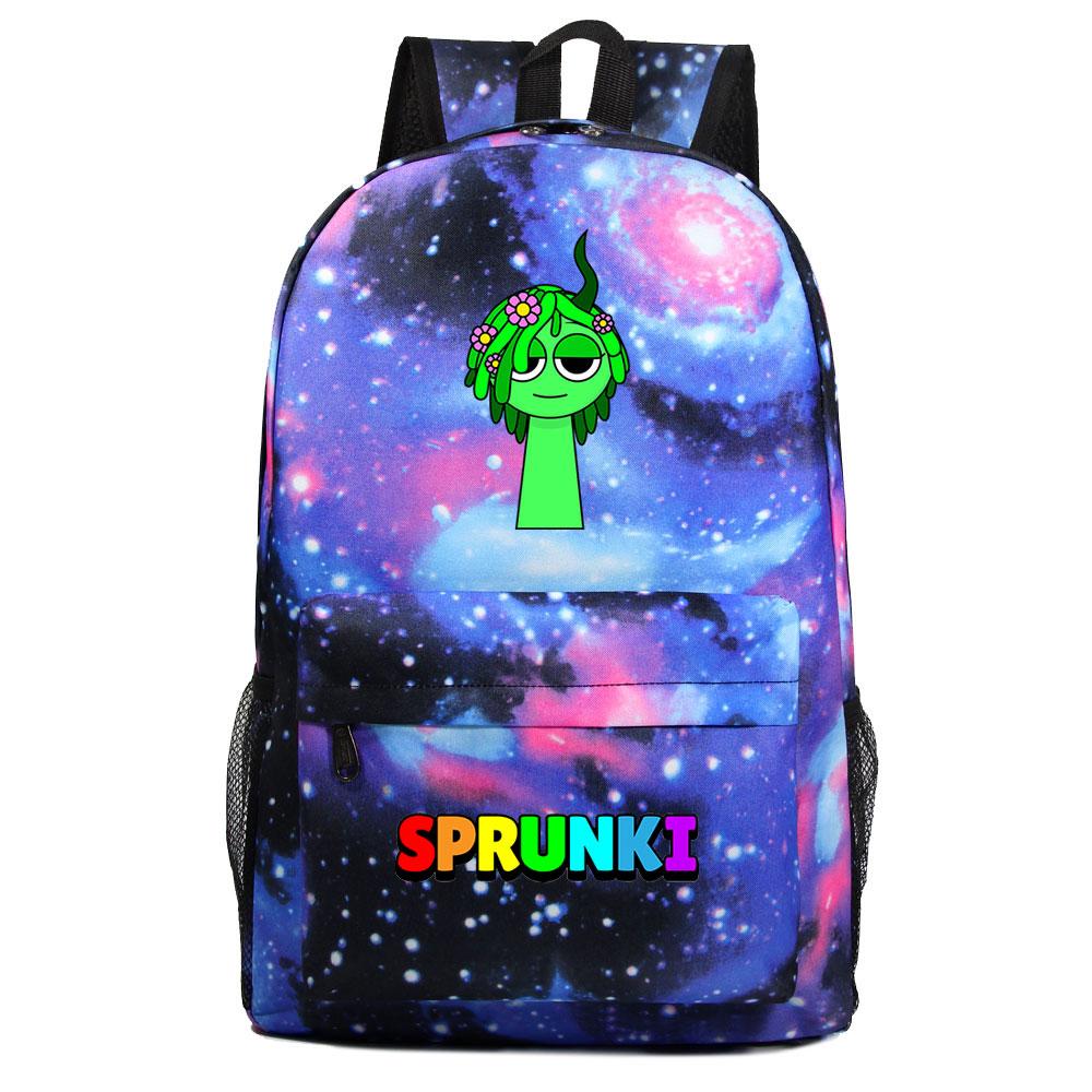 Mayoulove Sprunki Backpack Lightweight Design with Fun Prints for School and Outdoor Adventures-Mayoulove