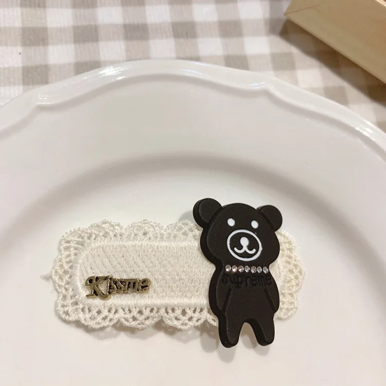 Cute Bear Stickers Hair Clips