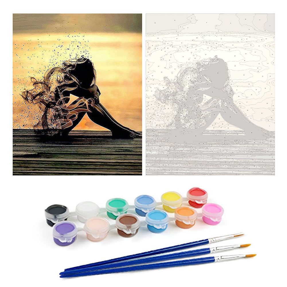 Abstract Cigarette-Paint by Numbers-30*40cm/40*50cm