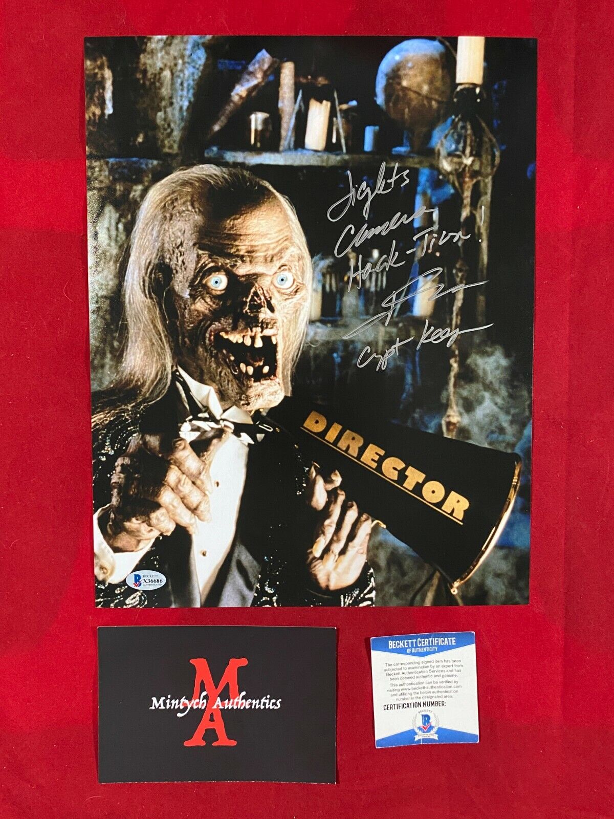 JOHN KASSIR AUTOGRAPHED SIGNED 11x14 Photo Poster painting! TALES FROM THE CRYPT! BECKETT COA!