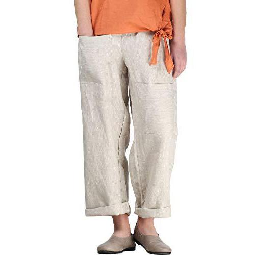  thdmladies Casual Cotton Linen Pant thedmladies