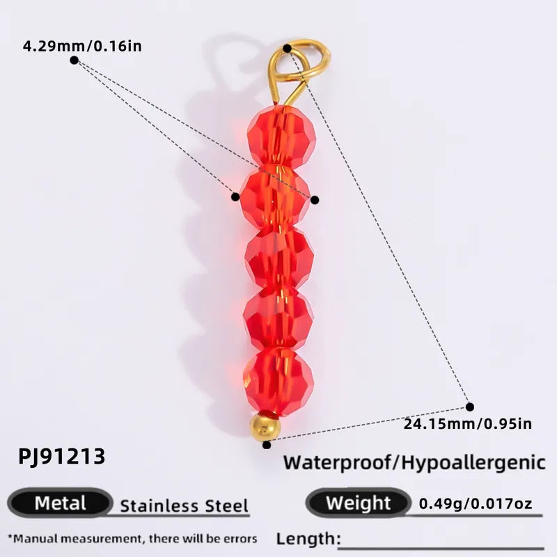 1 Piece 11.34*11.08mm 24.65*13.62mm 4.29*24.15mm 304 Stainless Steel Zircon 18K Gold Plated Tree Heart Shape Candy Jewelry Accessories Pendant