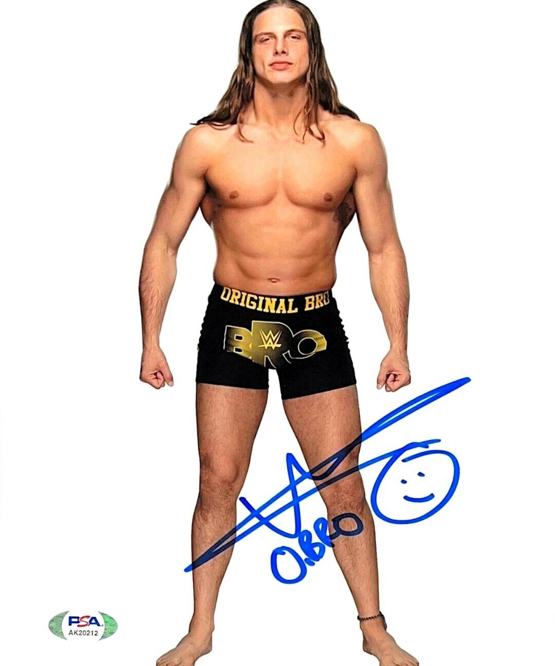 WWE MATT RIDDLE HAND SIGNED AUTOGRAPHED 8X10 WRESTLING Photo Poster painting WITH PSA DNA COA