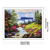 Forest Train-14CT Stamped Cross Stitch Egyptian Cotton 55*45cm/21.65*17.72in
