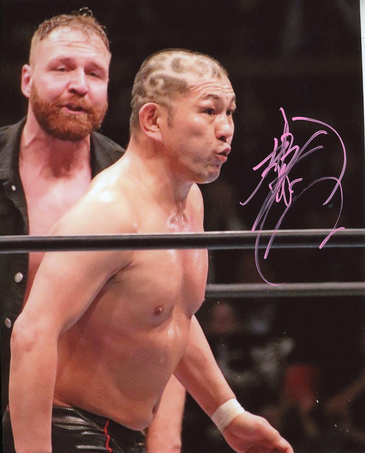 Minoru Suzuki Autographed 8x10 AEW NJPW#4